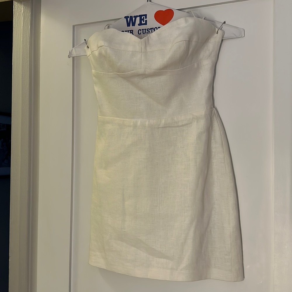 Amanda Uprichard white linen dress